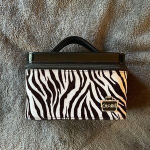 Caboodles Zebra Print train case